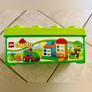Duplo in the original container - some blocks are missing, included is pictured